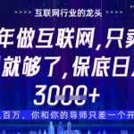 2025年暴利项目终极玩法！卖项目日赚5000+的躺赚秘籍曝光（内部渠道流出）