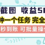 在家截屏暴赚！日入500+正规平台无上限，接单自由秒提现，限时通道即将关闭！