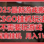 2025年躺赚暴利！CSGO全自动挂机日赚500+零门槛教程【手把手教学】