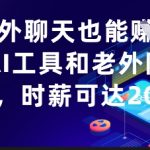 用AI和老外聊天日入 500 ？ 2024 最新零门槛赚美金攻略！轻松时薪 500？2024最新零门槛赚美金攻略！轻松时薪50+
