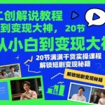 2025短剧变现全攻略：新手7天速成秘籍！20节爆单实操课+避坑指南，轻松月入10万+（附赠独家资源包）