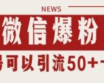 微信私域引流暴利秘籍2025：单号日吸1000+精准粉 躺赚50+实操全攻略