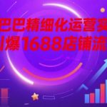 1688店铺流量7天暴涨800%！阿里巴巴精细化运营实战秘籍大揭秘