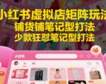 小红书虚拟店矩阵暴利玩法！月入10万+的铺货笔记秘籍，新手必看2023最新变现攻略
