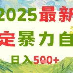 2025躺赚新风口！无脑复制日赚500+矩阵玩法大揭秘 小白轻松月入10万暴利秘籍