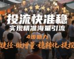 2025爆款投流秘笈！4步狂赚精准流量·转化翻倍·投产飙升，手残党也能日引1000+客户！