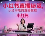 小红书电商直播从0到百万：3天涨粉10万爆单实战技巧，立即开播！