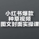 小红书爆款种草从0到1速成班：3天学会吸金封面制作+精准选品引流，新手轻松月入10万实战指南