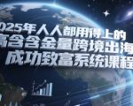 2025跨境出海暴富指南：零门槛躺赚秘籍大公开！手把手教你年入百万颠覆认知
