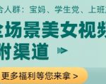 爆款美女视频日赚3000+！全平台渠道+万能模板实操教学，当天立刻提现（内附独家变现资料）