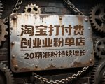 付费引流爆粉秘籍！单店日增30+精准创业粉实战攻略，月入1000+粉丝稳赚不赔