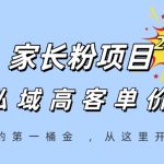 家长粉暴利揭秘：99%人不知道的私域躺赚项目，轻松掘金第一桶金！