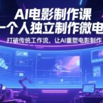 AI电影制作10小时速成课：单人微电影实战，Fliki+Kling AI颠覆传统流程