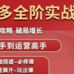 拼多多7天GMV暴涨200%！高阶运营秘籍曝光，新手秒变高手速成指南