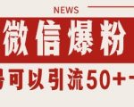 微信视频号爆粉秘籍：简单3步日引1000+精准流量，单号日进50人全流程拆解【免费领取】