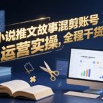 小说推文故事混剪账号运营实操：10招爆款涨粉秘籍全程干货！