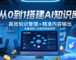 AI知识库搭建术：流量裂变+精准收割，内容躺赚300%！ （优化思路：