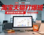 淘宝天猫高阶运营秘籍：零基础突破日销千单，第69期爆款实战指南