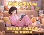 爆红71万粉丝！AI打造独居女孩宫崎骏风治愈系VLOG，单条广告报价3万，必看爆款秘籍
