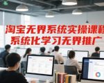 淘宝无界终极实操课程：7天打爆免费流量，系统化推广必学秘籍