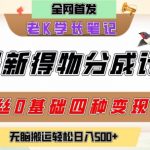 得物创作者2.0绝密玩法：0粉狂揽112元/单！83万小白靠搬运日入暴涨（附隐蔽渠道）
