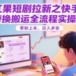 红果短剧拉新搬运神器！快手MT破解全流程，零粉当天见效，日赚1000+