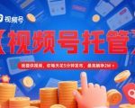 视频号托管揭秘：每日5分钟躺赚2万+，躺着收钱的暴利秘籍必看！