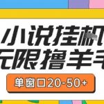 小说挂机赚钱秘籍：单窗口日赚50+，矩阵放大收益翻倍，新手也能轻松上手！