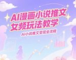 AI漫画小说推文女频爆款秘籍：零基础日赚1000+的AI变现全流程拆解