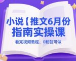 2025年6月小说推文爆款实操课：0粉也能轻松上手，看完视频即赚钱！