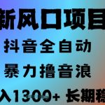 抖音无人直播暴利玩法！0基础日赚1300+全自动躺赚攻略 批量操作收益翻10倍