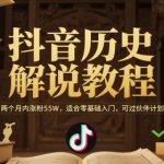 历史解说零基础速成秘诀！两月爆涨55万粉秘籍，新手必过伙伴计划！