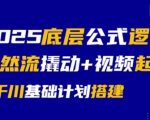 2025年自然流量爆款秘籍 底层逻辑+视频起号+千川计划搭建全攻略