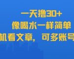 手机看文章日赚千元！30+账号轻松管理，新手也能躺赚的终极秘籍