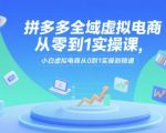 拼多多虚拟电商实战秘籍 零基础小白7天速成日赚1000+的暴利玩法