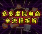 拼多多虚拟电商暴利玩法全流程拆解：7天从0到月入10万实战指南