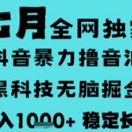 抖音无人直播暴利玩法！2025最新躺赚秘籍，日入1K+全自动教程（附长期稳定方案）