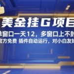 美金挂机项目日赚千元秘诀！官方免费插件全自动运行，小白轻松上手无门槛暴富攻略