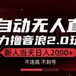 抖音无人直播2.0黑科技全揭秘：新手日入2000+的终极指南，太阳联盟独家技术大公开