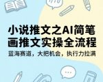AI简笔画推文暴利蓝海！手把手教你小说推文全流程，日赚1000+实操秘籍