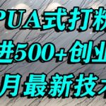日引1000+创业粉秘籍：3步PUA焦虑裂变术，单人操作日赚暴利流量