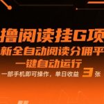 零撸阅读挂机赚钱神器 2025最新全自动阅读分佣平台 一部手机日赚300+ 躺赚攻略大揭秘