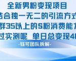 5个高转化男粉变现秘诀：35+精准引流日赚1000+实战教程