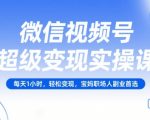 微信视频号变现秘籍：每天1小时轻松赚5000+，宝妈职场人副业暴利首选！