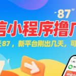 微信小程序看广告赚钱新方法 单机日赚87元可批量操作 新手轻松日入500+