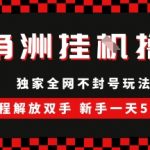 三角洲挂机暴利项目！新手日赚500+全自动教程（附内部渠道）