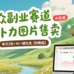 小众副业新风口！AI一键生成吉卜力图片，日赚200+，手把手教学躺赚秘籍