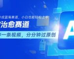AI治愈赛道小白福音：视频号分成计划日入500+，零基础轻松上手躺赚！