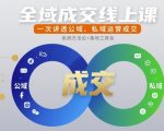 全域成交终极秘籍：3步引爆公域+私域运营，线上课助你成交翻倍！
