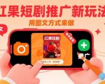 红果短剧推广暴利新玩法！图文零门槛日赚500+（附详细教程）
